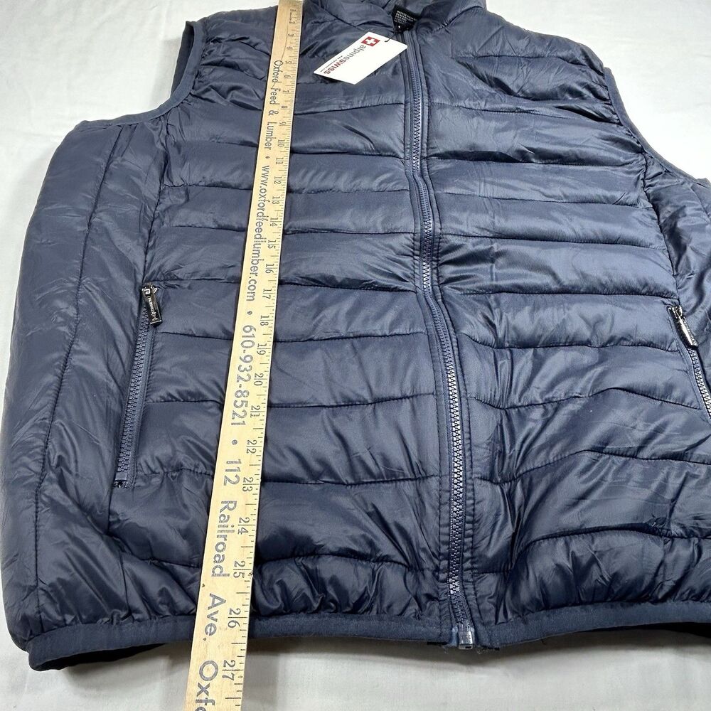 Alpine Swiss Mens XXL Clark Lightweight Puffer Vest Jacket Navy Outdoor Ski - Picture 11 of 13